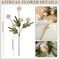 10 Pcs Faux Kiku Flowers – Mini Pom-Pom Chrysanthemums & White Mums, Fake Autumn Floral Arrangement for Wedding, Kitchen Table Centerpiece & Home Decor (Beige)